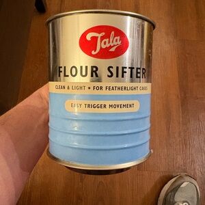 Vintage Tala Flour Sifter with Blue Base